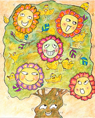 あらたに葉子のイラスト